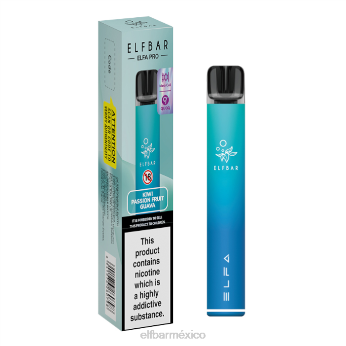aurora blue + vaina precargada de maracuyá y kiwi