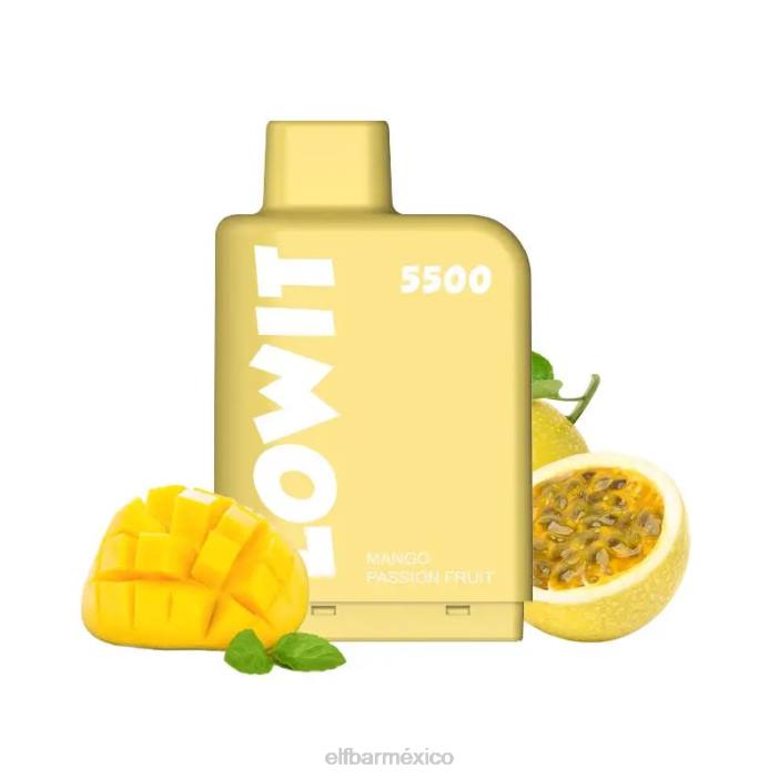 ELF BAR BC3500 Precio vaina precargada lowit 5500 inhalaciones 2 nic J40L448 mango maracuyá