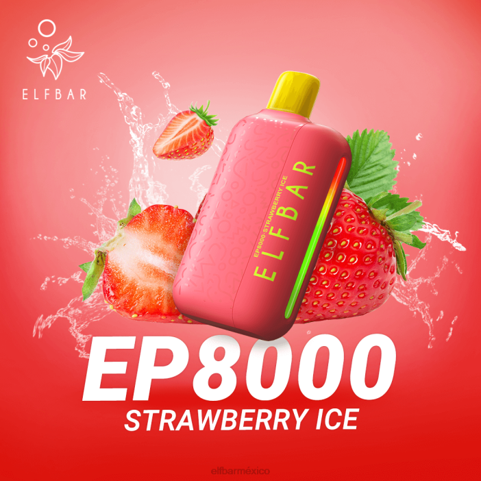 hielo de fresa