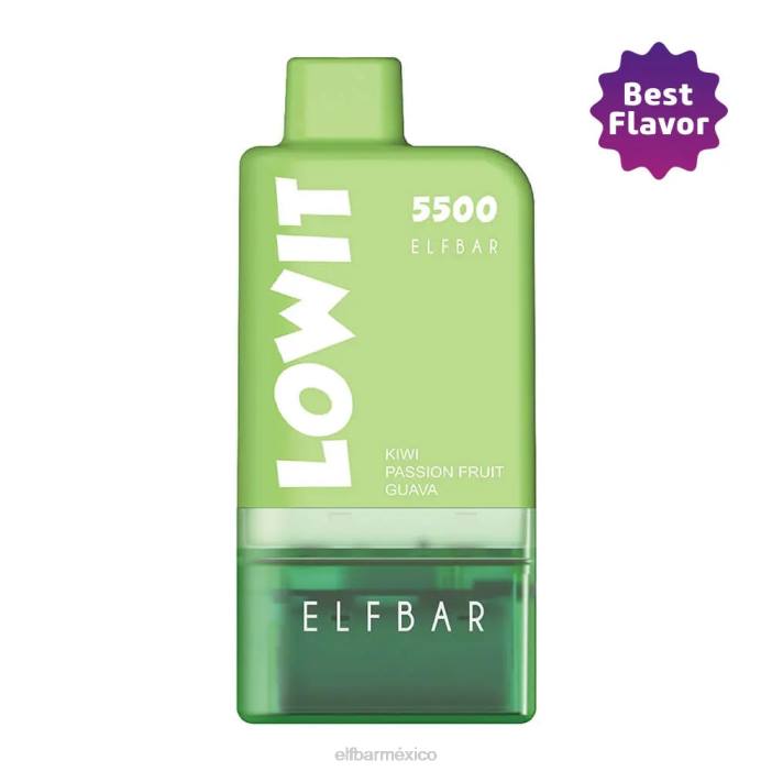 ELF BAR BC5000 Mexico kit de vainas precargadas lowit 5500 2nic kiwi maracuyá guayaba J40L438 kiwi maracuyá vaina de guayaba+batería verde