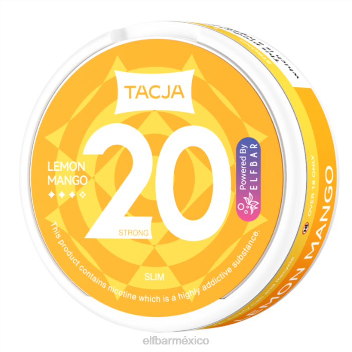 ELF BAR BC5000 Precio Mexico Bolsa de nicotina tacja - mango limón - 1 paquete - 20 mg/g J40L224