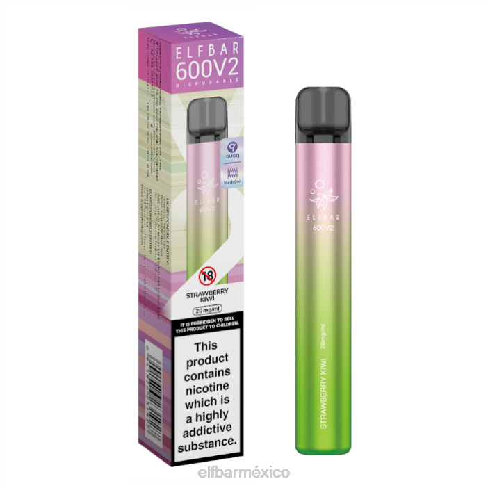 ELF BAR BC5000 Precio Mexico Vaporizador desechable 600v2 - 20 mg J40L3 kiwi fresa