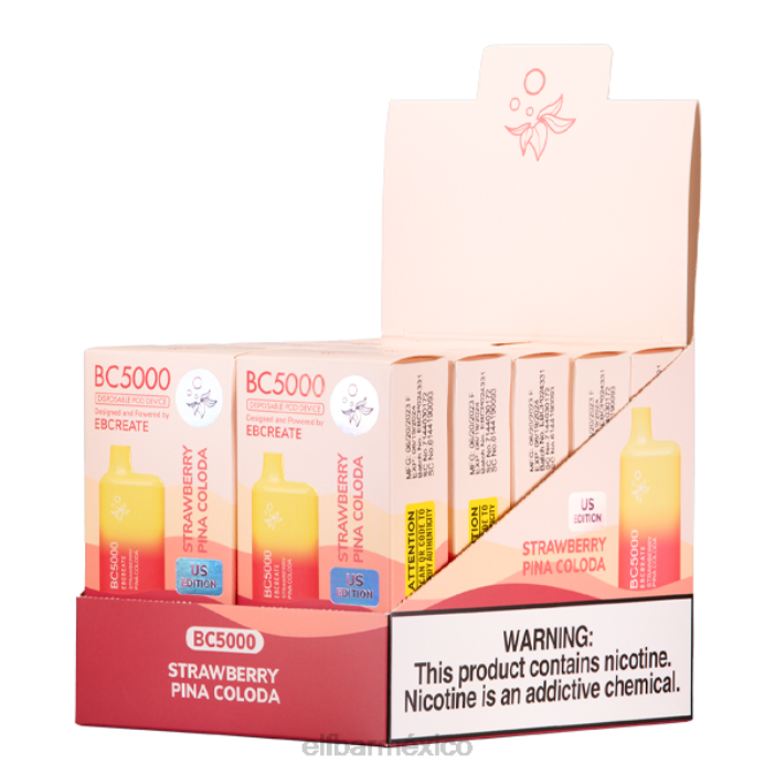 ELF BAR BC5000 Precio Mexico fresa piña colada bc5000 consumidor - single J40L276