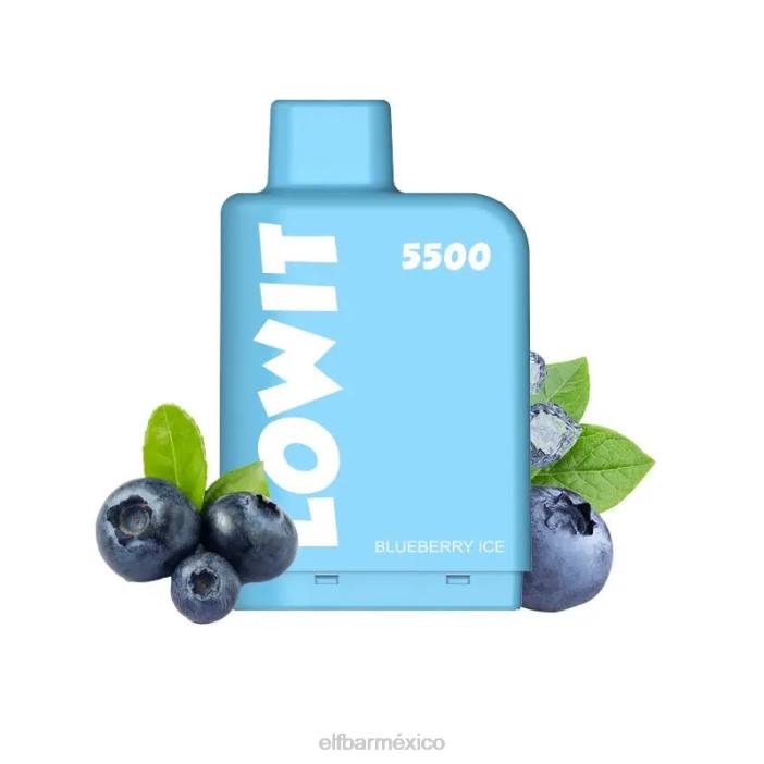 ELF BAR Mejores Sabores vaina precargada lowit 5500 inhalaciones 2 nic J40L442 hielo de fresa
