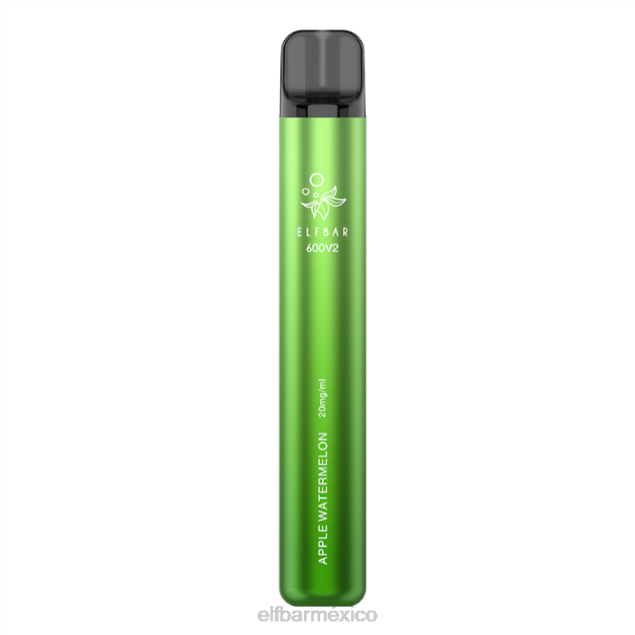 ELF BAR Mexico City Vaporizador desechable 600v2 - 20 mg J40L21 sandia manzana
