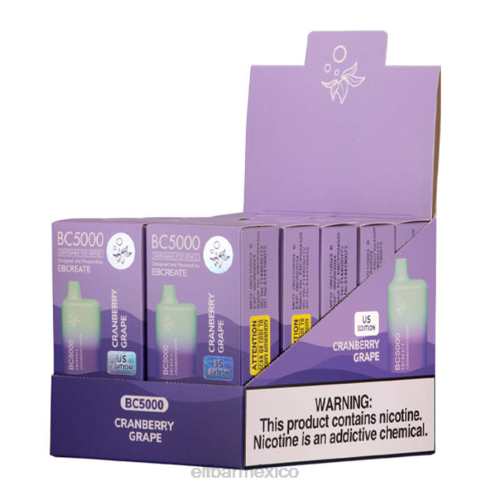 ELF BAR Mexico City arándano uva bc5000 consumidor - único - 0 mg J40L268