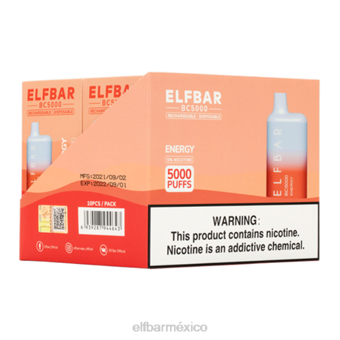 ELF BAR Mexico Consumidor Energy 5000 - individual J40L287