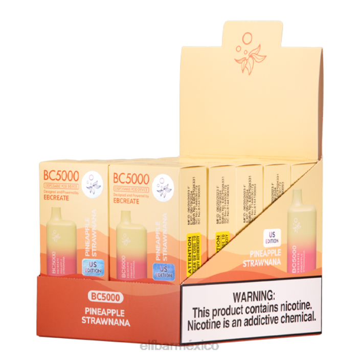 ELF BAR Mexico Piña Strawnana bc5000 consumidor - único J40L248