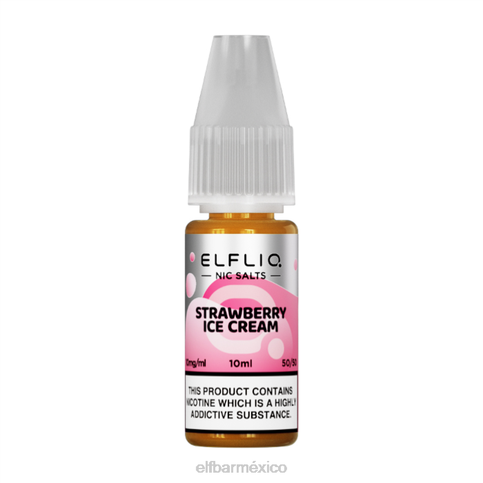 ELF BAR Mexico Sales de elfliq nic - nieve de fresa - 10ml-20 mg/ml J40L183
