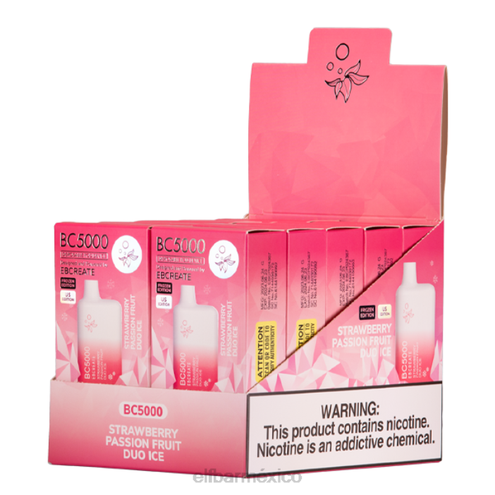 ELF BAR Mexico fresa maracuyá dúo hielo bc5000 consumidor - 50 mg - individual J40L261