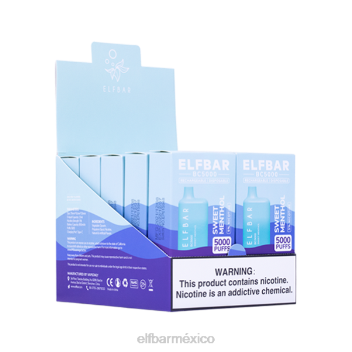 ELF BAR Monterrey dulce mentol 5000 consumidor - single J40L293