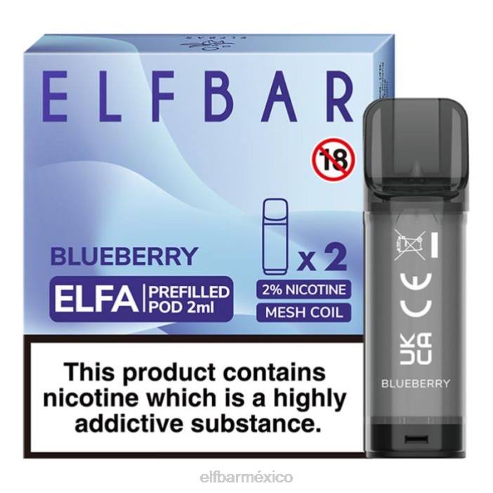 ELF BAR Sabores 10000 cápsula precargada de elfa - 2 ml - 20 mg (paquete de 2) J40L129 fresa frambuesa cereza hielo