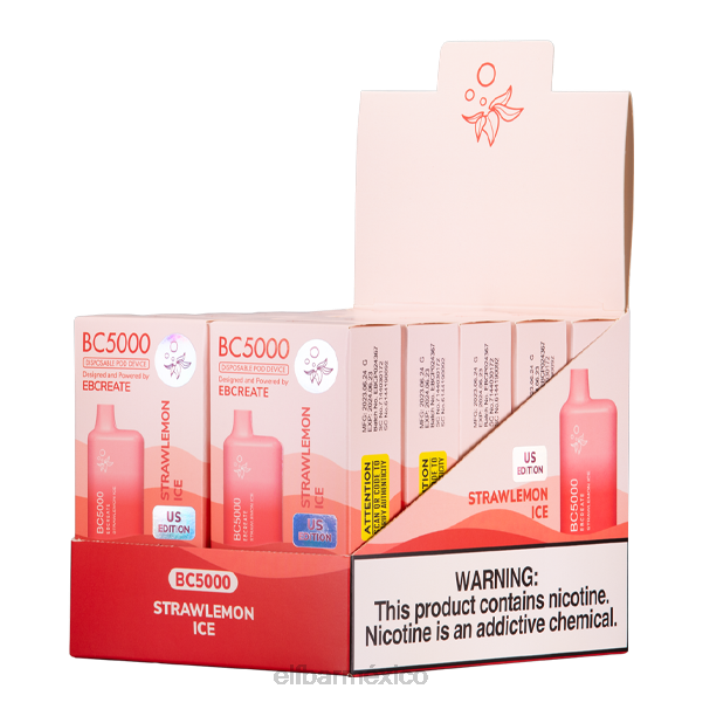 ELF BAR Sabores Consumidor de hielo de fresa bc5000 - individual J40L277