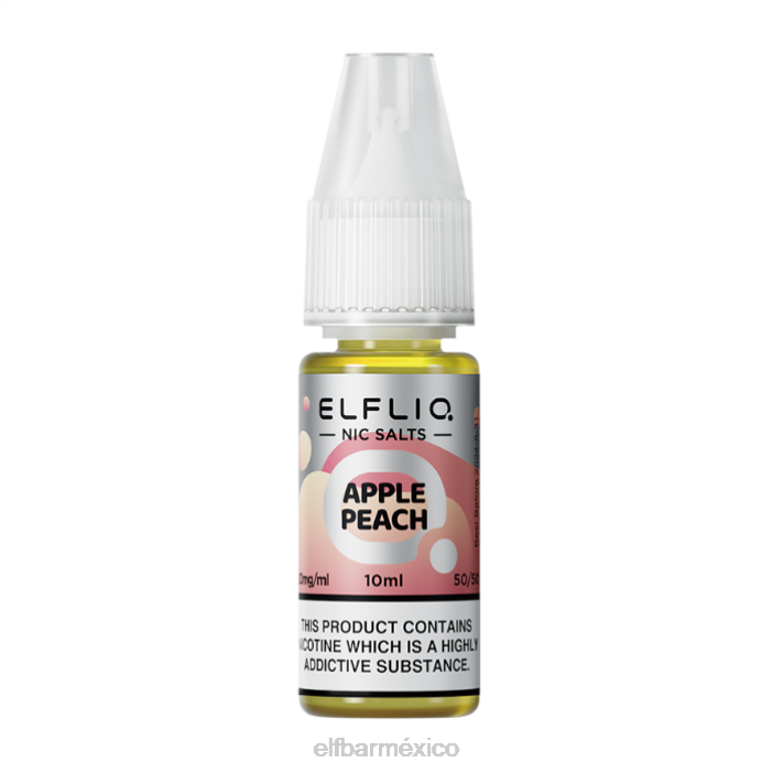 ELF BAR Sabores Mas Vendidos Sales nic de melocotón y manzana elfliq - 10ml-10 mg/ml J40L219