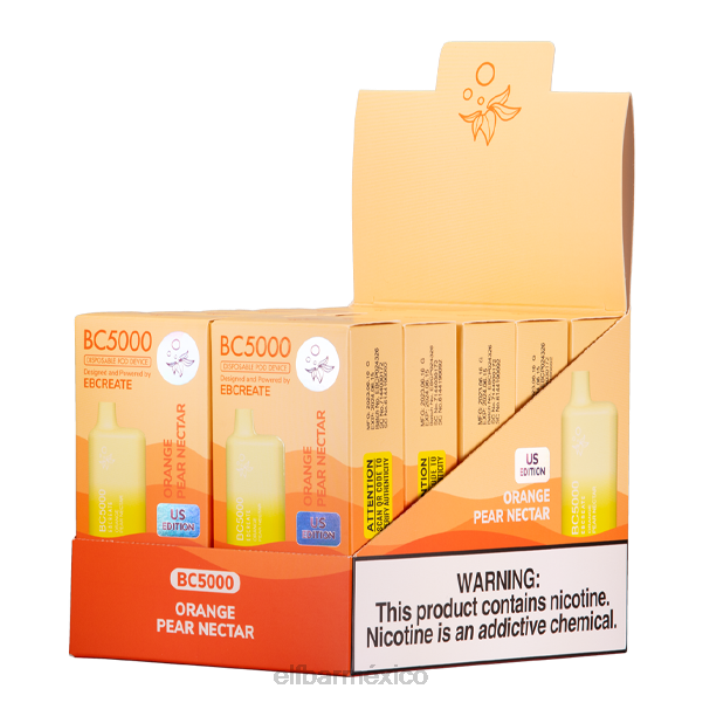 ELF BAR Sabores Néctar de pera y naranja bc5000 consumidor - 50 mg - individual J40L251