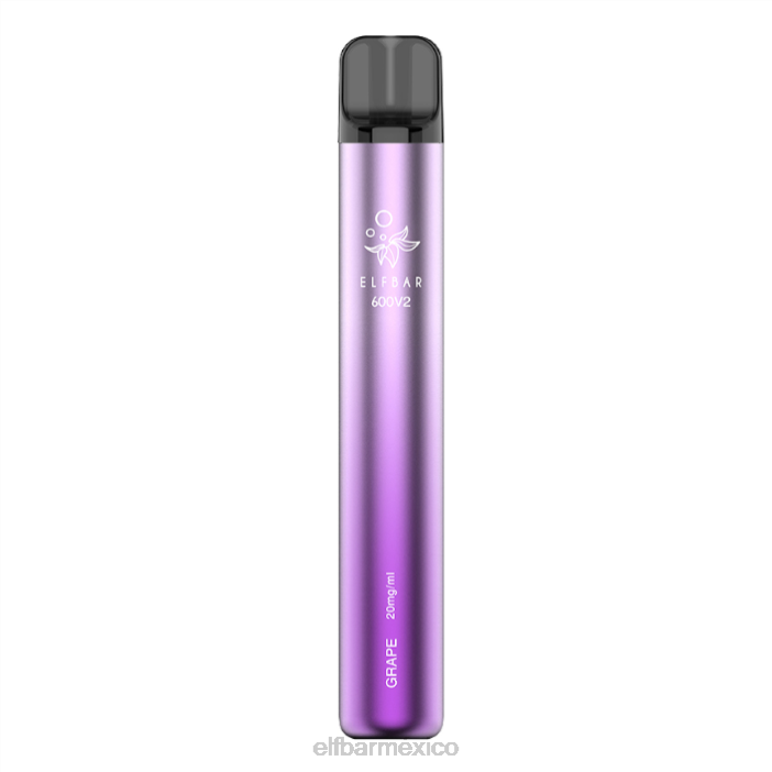 ELFBAR Mexico Vaporizador desechable 600v2 - 20 mg J40L2 uva