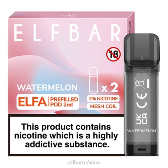 ELFBAR Mexico cápsula precargada de elfa - 2 ml - 20 mg (paquete de 2) J40L132 mezclar bayas