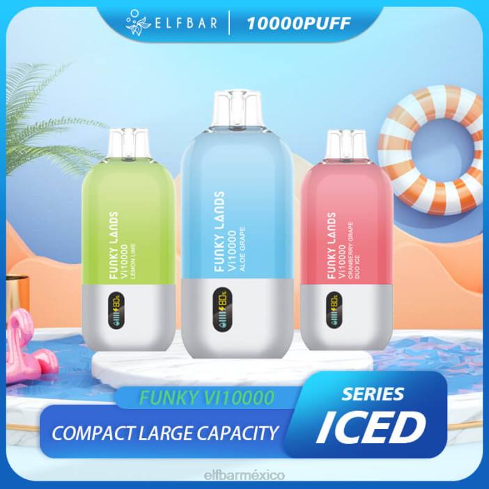 ELFBAR Mexico funky lands mejor sabor vape desechable vi10000 serie helada J40L457 café helado clásico