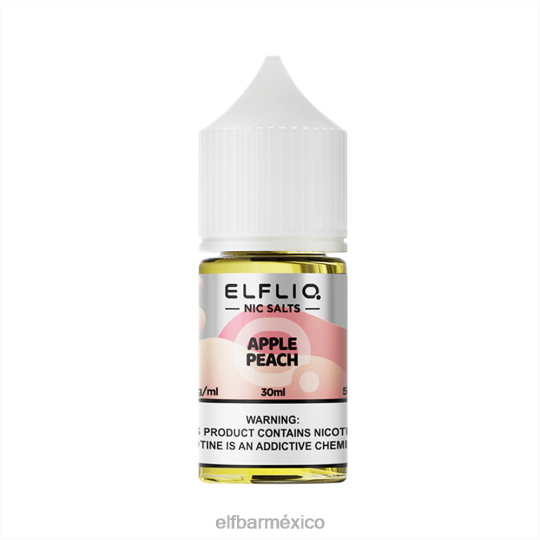 Elf Bar México - ELFBAR ELFLIQ nic sal 30 ml durazno de manzana 882FX7