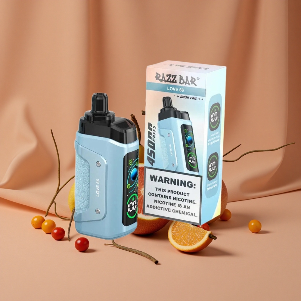 Razz Bar 45000 Puffs Amor 66 Resistencia de 10 Ohm Vape Desechable