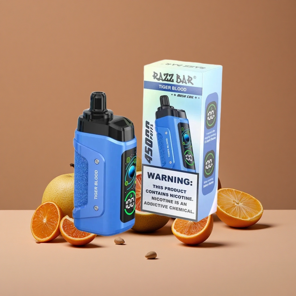 Razz Bar 45000 Puffs Vape Desechable Sangre de Tigre Tipo-C Recargable