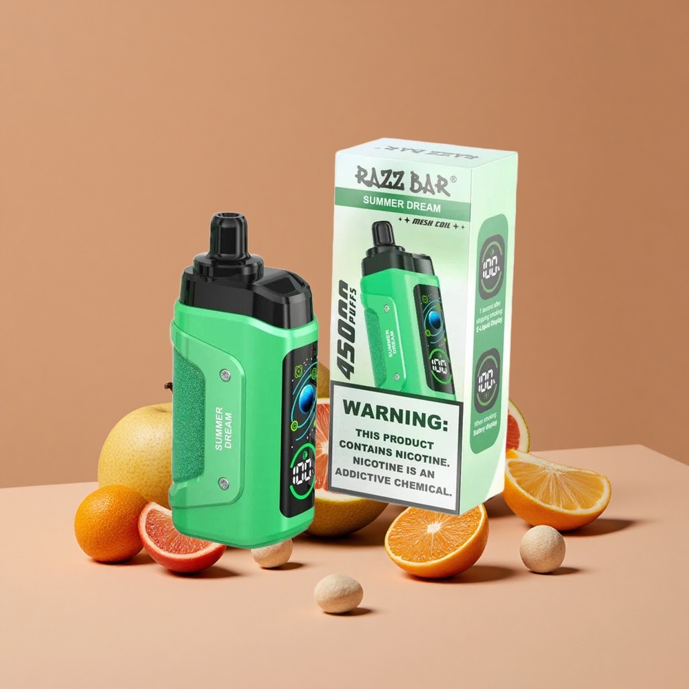Razz Bar 45000 Puffs Vape Desechable Sueño de Verano con 20 mg/ml de Nicotina