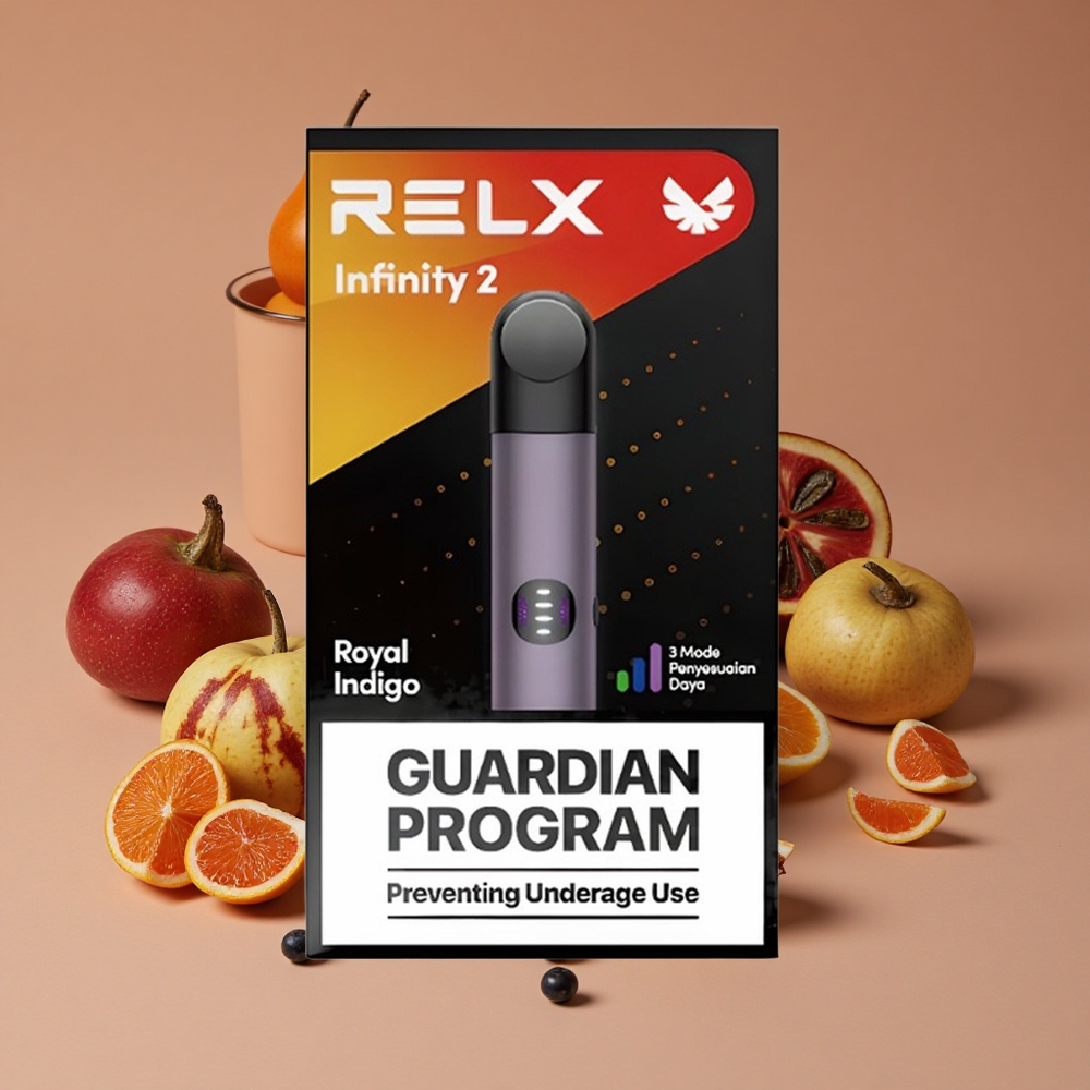 Relx Infinito 2 600-650 Puffs Dispositivo Real Índigo USB Tipo-C