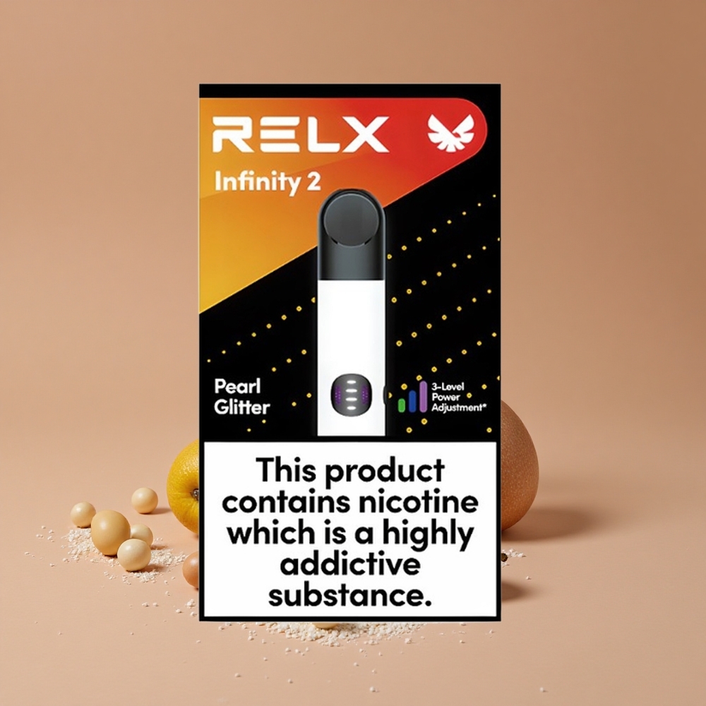 Relx Infinity 2 Dispositivo de Vapeo 650 Puffs Polvo Perla
