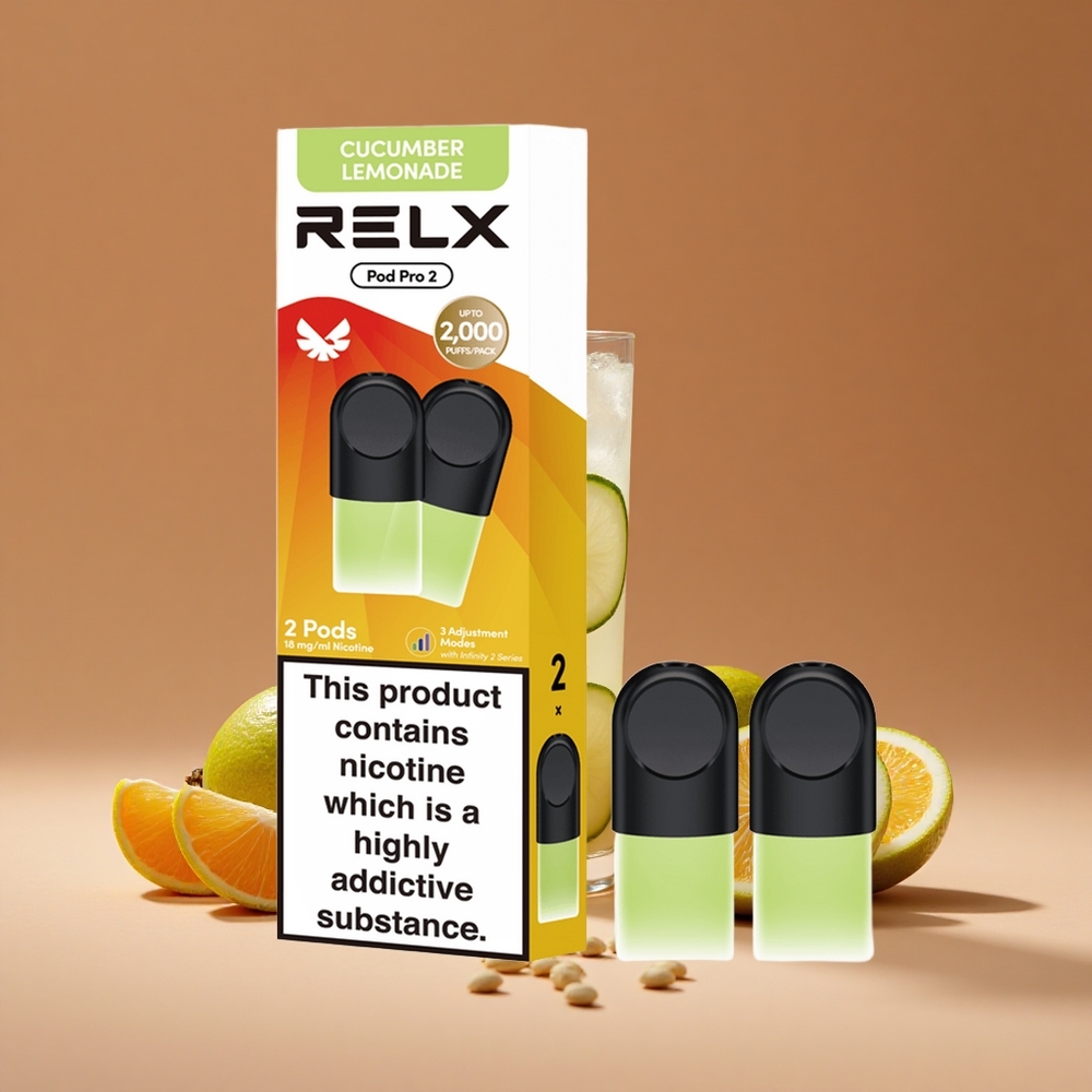 Relx Pod Pro 2 600 Puffs Bebida-Pepino Limonada 18 Nicotina