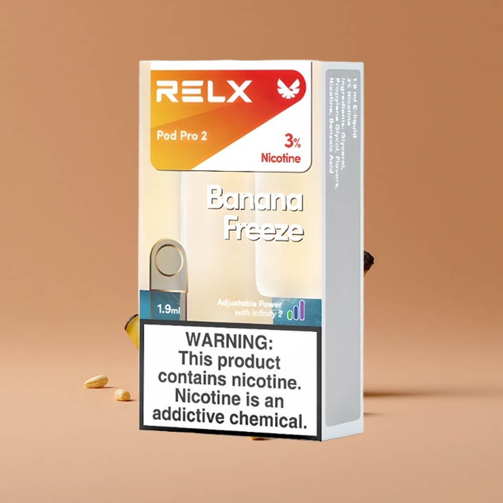 Relx Pod Pro 2 600 Puffs Congelado Plátano 19ml