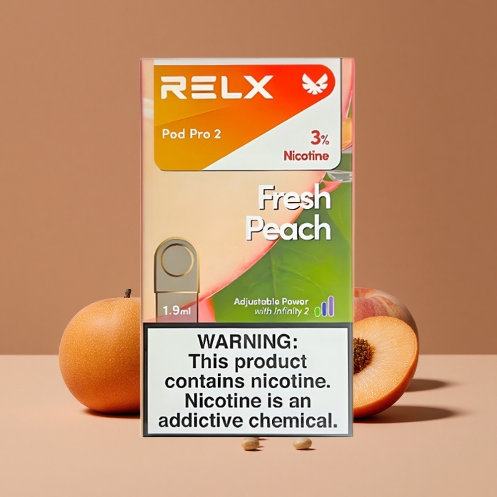 Relx Pod Pro 2 600 Puffs Durazno Fresco Modo Suave (65W)