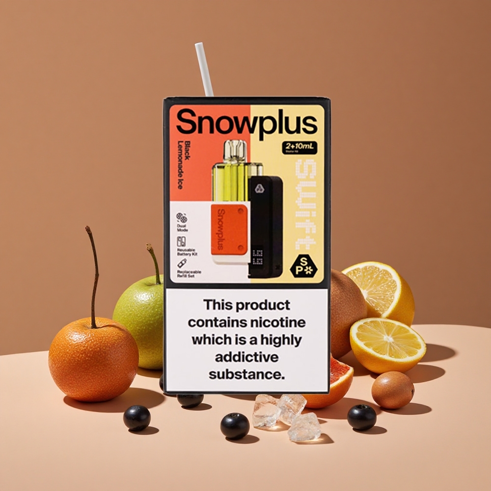 Snowplus Swift 5000 Puffs Capacidad de Batería 1000 mAh Limonada Negra Hielo