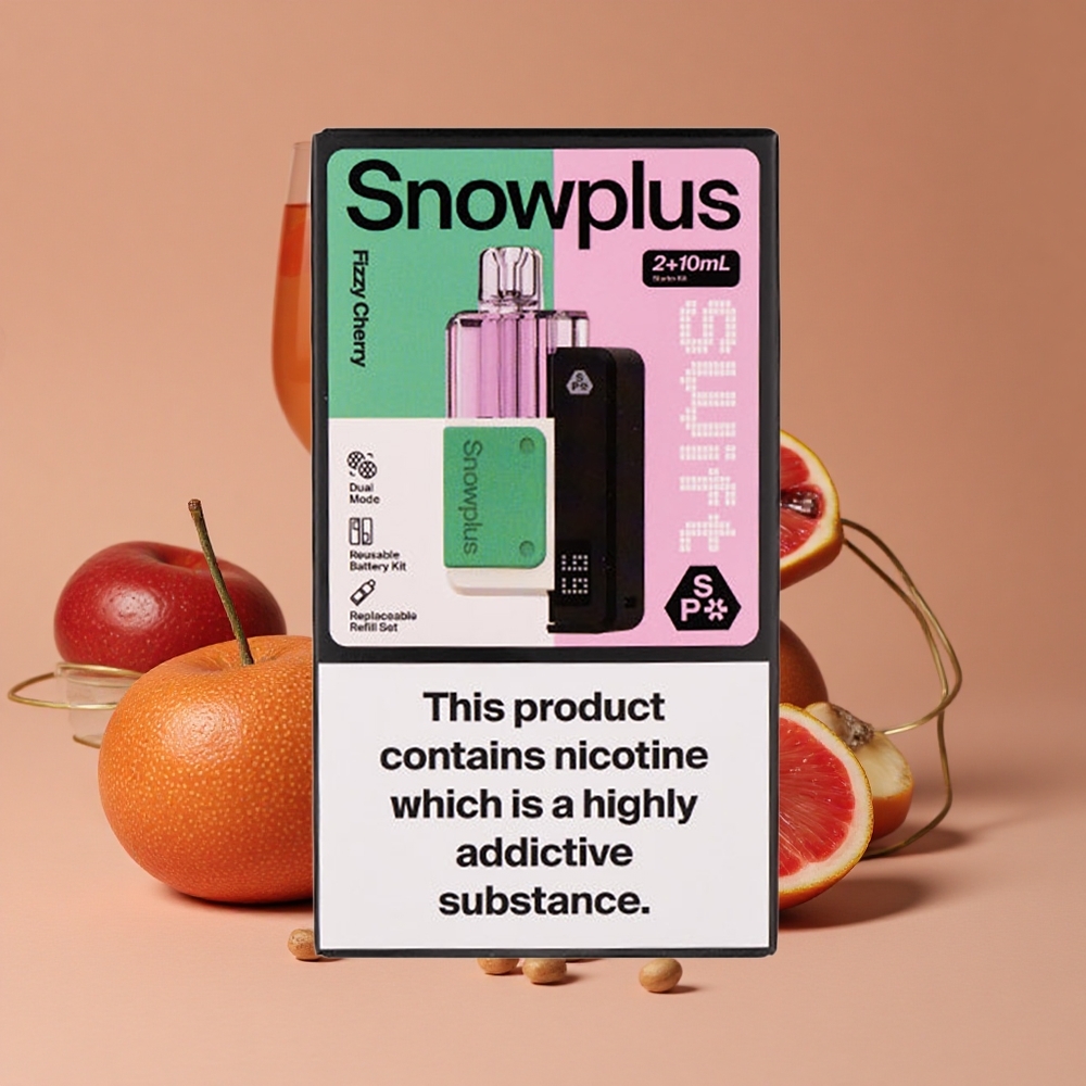 Snowplus Swift 5000 Puffs Doble Malla Cereza Efervescente Pod Kit