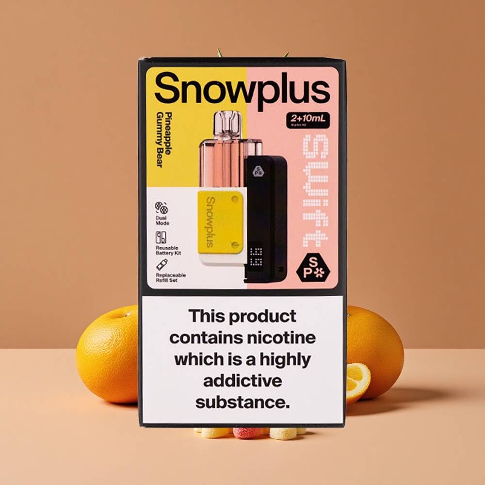 Snowplus Swift 5000 Puffs Dual Malla Prefabricado Kit Osito de Goma Piña