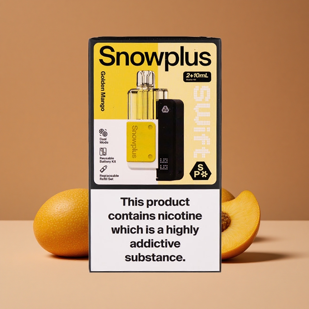 Snowplus Swift 5000 Puffs Kit Prefabricado Mango Dorado con Batería de 1000 mAh