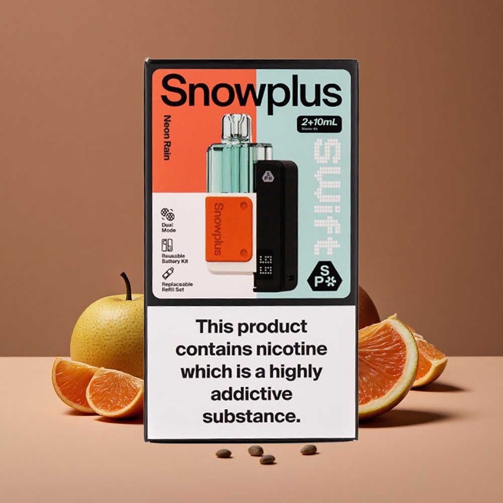 Snowplus Swift 5000 Puffs Kit Prellenado Lluvia Neon con Batería 1000 mAh