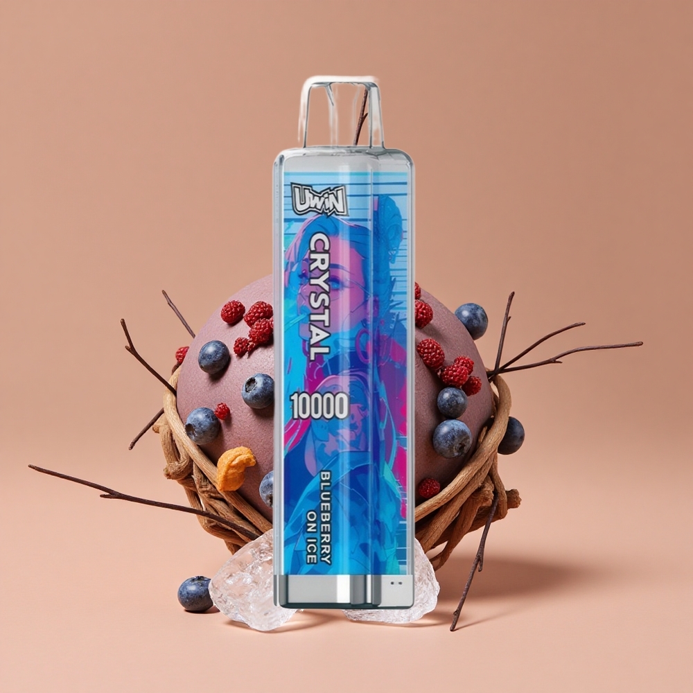 Uwin Crystal 10000 Puffs Carga Rápida Tipo-C Azulberry On Ice
