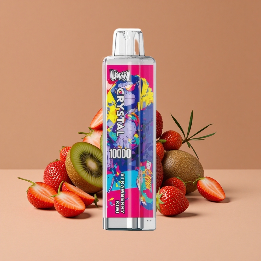 Uwin Crystal 10000 Puffs Vape Desechable Fresa Kiwi con Luces RGB