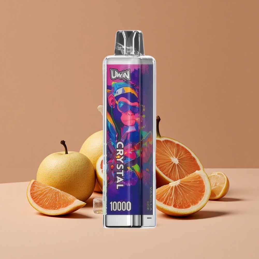 Uwin Crystal 10000 Puffs Vape Desechable Helado de Vainilla con Luces RGB