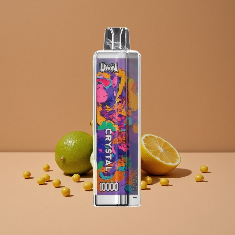 Uwin Crystal 10000 Puffs Vape Desechable Limón Lima con Luces RGB