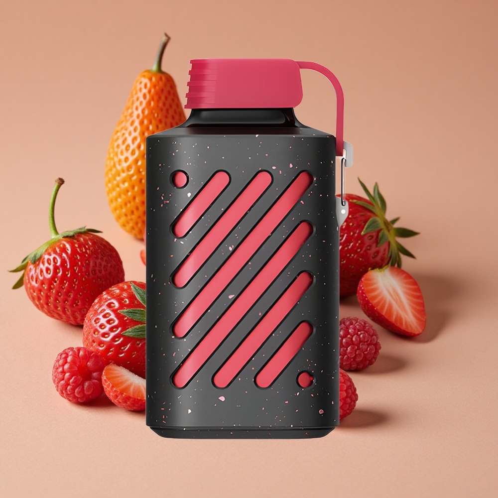 VOZOL GEAR 10000 Boquillas Fresa Frambuesa con 20 ml de Líquido