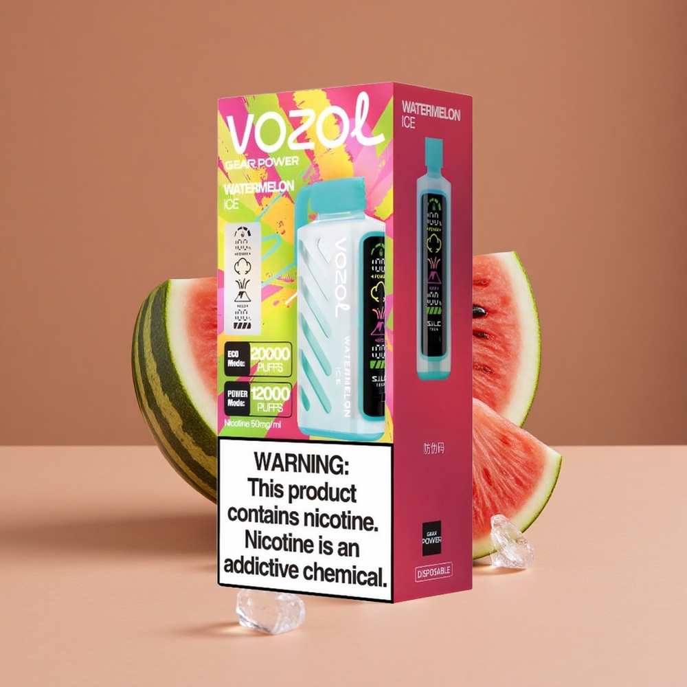 VOZOL Gear Potencia 20000 Puffs Vape Desechable Sandía Hielo 20mL