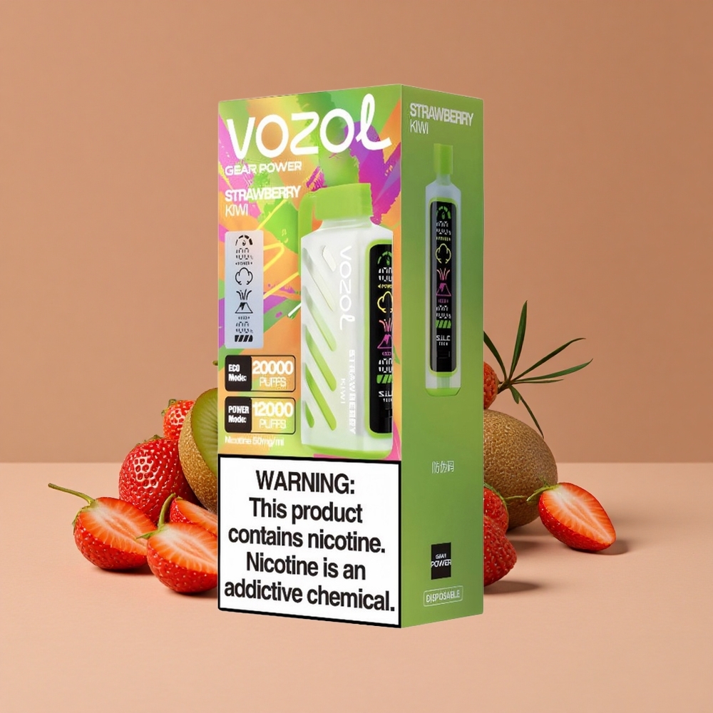 VOZOL Gear Power 20000 Puffs Fresa Kiwi Pantalla Completa