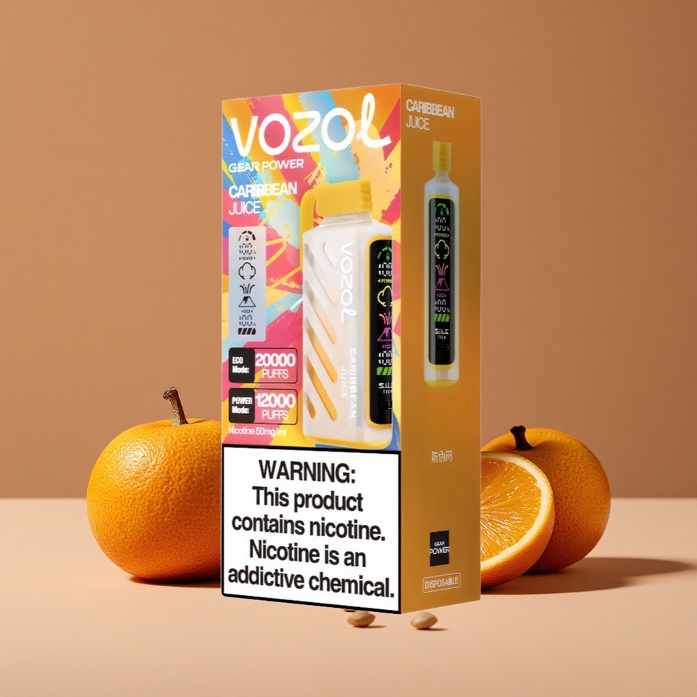 VOZOL Gear Power 20000 Puffs Pantalla Completa Zumo Caribeño