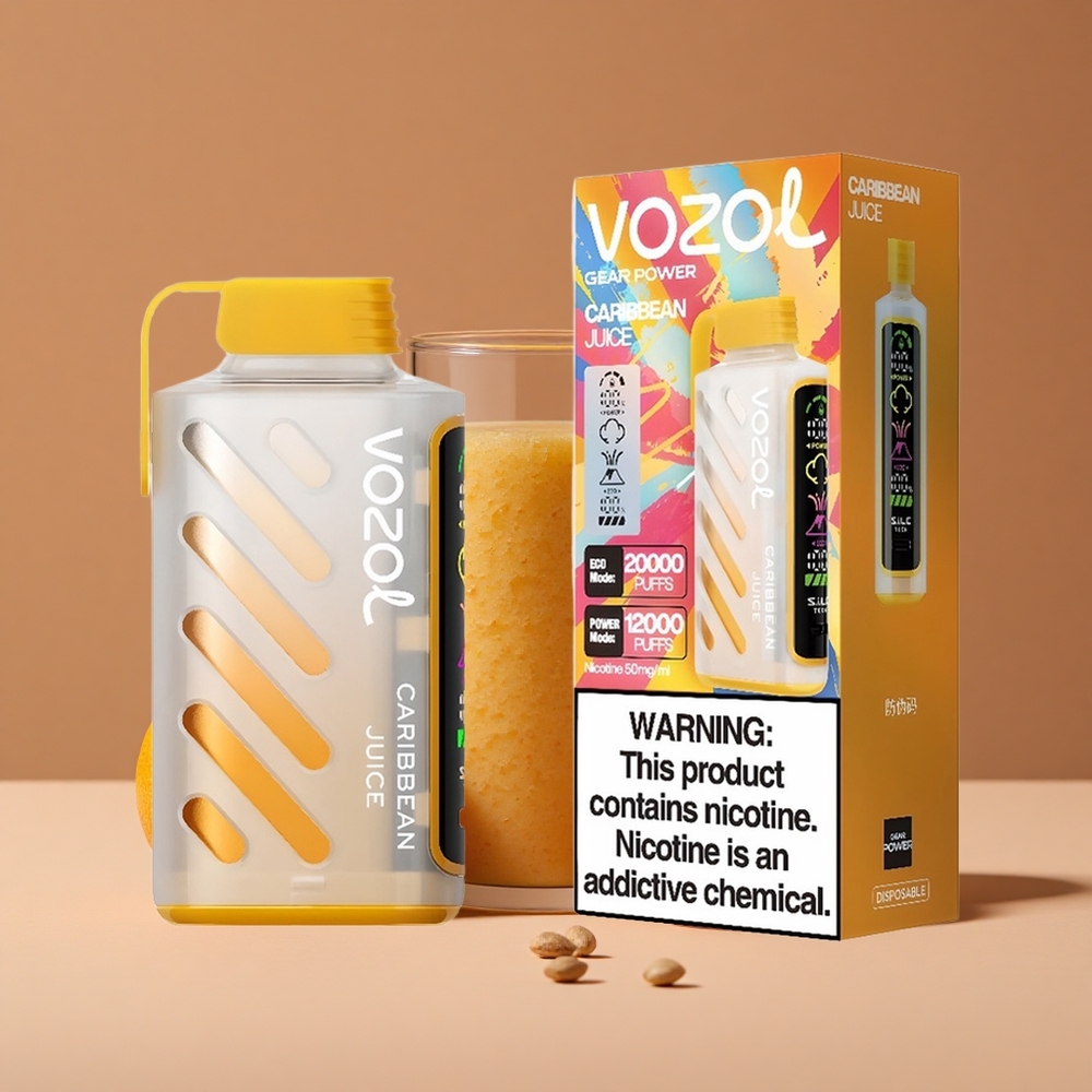VOZOL Gear Power 20000 Puffs Pantalla Completa Zumo Caribeño