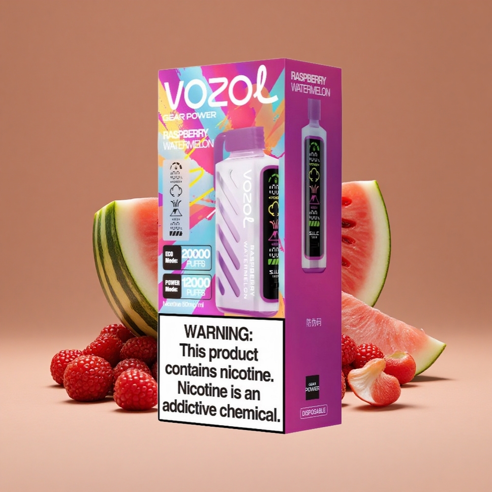 VOZOL Gear Power 20000 Puffs Vape Desechable Frambuesa Sandía 20mL