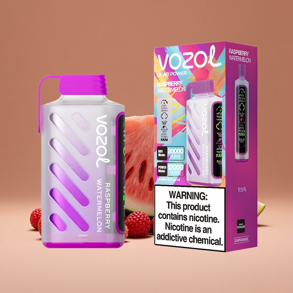 VOZOL Gear Power 20000 Puffs Vape Desechable Frambuesa Sandía 20mL