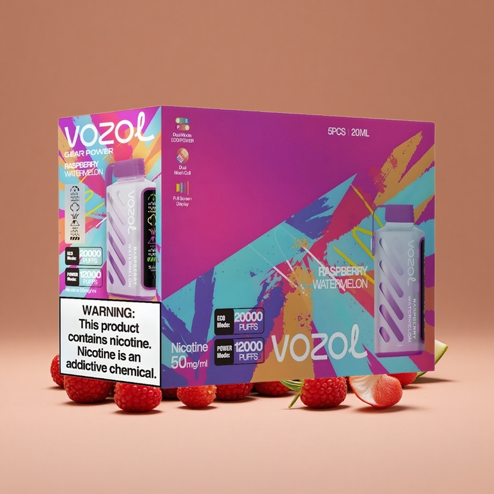 VOZOL Gear Power 20000 Puffs Vape Desechable Frambuesa Sandía 20mL