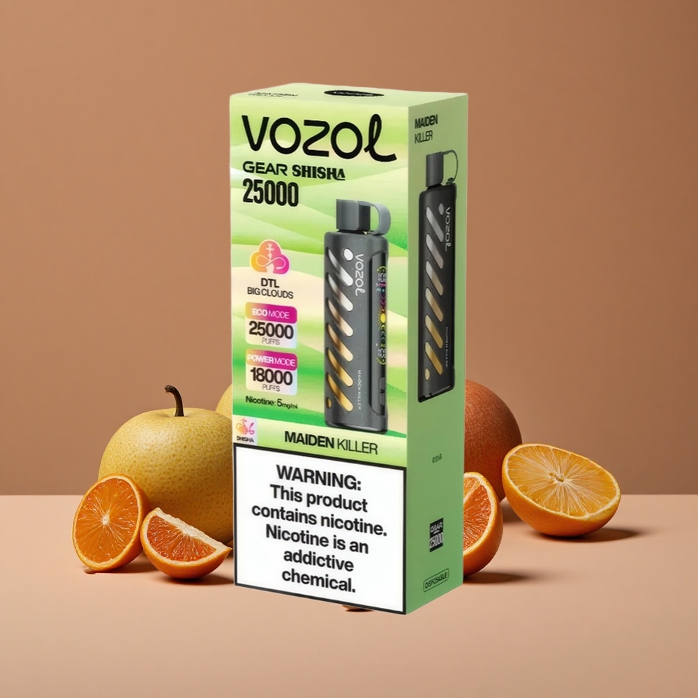 VOZOL Gear Shisha 25000 Puffs Asesino Virginal con Tecnología SiLC