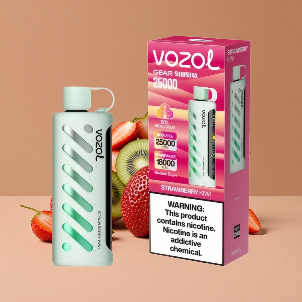 VOZOL Gear Shisha 25000 Puffs Fresa Kiwi Desechable